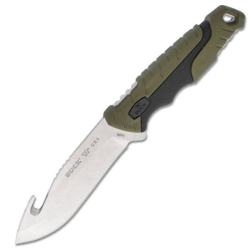 Buck Knives American Buck Knives Buck 657 Pursuit Large Guthook Buck 657 Pursuit Guthook Knife USA Made for Hunting