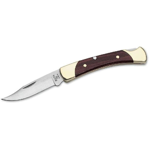 Buck 055 Folding Hunter EDC Knife Compact Reliable 420HC Wood Handle Buck Knives