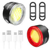 Habicare USB Rechargeable Bicycle Front & Rear LED Lights USB Rechargeable Bicycle Front & Rear LED Lights