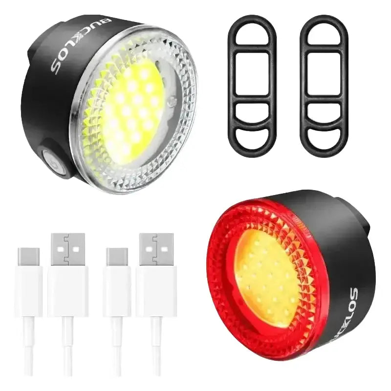 Habicare USB Rechargeable Bicycle Front & Rear LED Lights USB Rechargeable Bicycle Front & Rear LED Lights