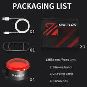 Habicare USB Rechargeable Bicycle Front & Rear LED Lights USB Rechargeable Bicycle Front & Rear LED Lights