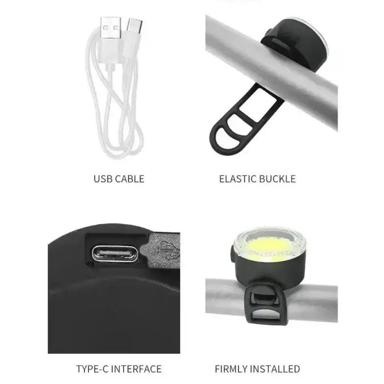 Habicare USB Rechargeable Bicycle Front & Rear LED Lights USB Rechargeable Bicycle Front & Rear LED Lights