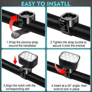 Habicare USB Rechargeable Bicycle Front & Rear LED Lights USB Rechargeable Bicycle Front & Rear LED Lights