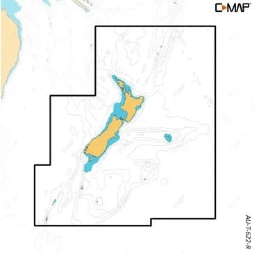 C-MAP Reveal X New Zealand Chart For NSX And Zeus MFDs With One Foot Bathymetry AutoRouting