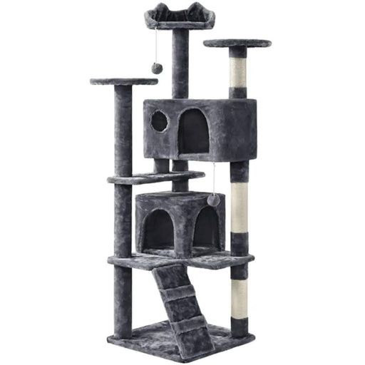 Yaheetech 158cm 158cm Tall Cat Tree Condo Kitten Tree Tower 158cm 158cm Tall Cat Tree Condo Kitten Tree Tower