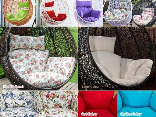 Cushion Pad Seat Set High Quality For Hanging Basket Chair - Beige – view 2