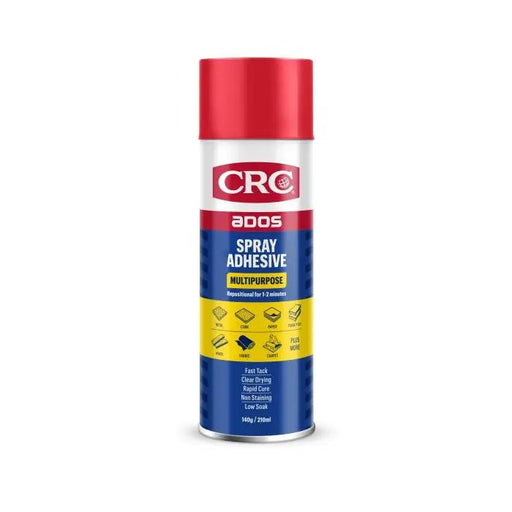 CRC CRC CRC Multipurpose Spray Adhesive 210ml - 8015 Multipurpose Spray Adhesive CRC 210ml Fast Bonding