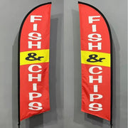 dealonline.co.nz dealonline.co.nz Fish & Chips Double sided print Flag Fish & Chips Double sided print Flag