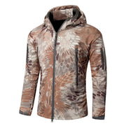 Mead's Supply & Equipment Outfitters limited Men's Outdoor Clothing Men's Plus Size Softshell Jacket Camouflage Windproof Outdoor Coat Men's Plus Size Camouflage Softshell Jacket Windproof