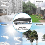 salelink.co.nz Unbranded 17"-19" 600D Boat Cover Boat Cover 17 To 19 Inch 600D Trailerable Weatherproof