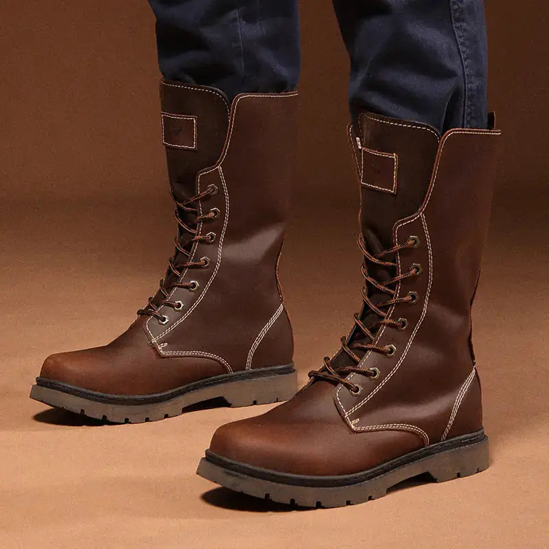 Men's Waterproof Leather Martin Boots | Hiking & Combat Boots – view 34