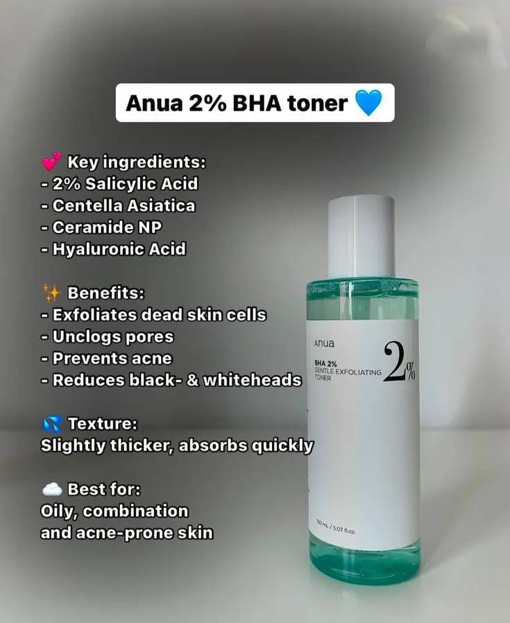 Poppy Gifts Skin Care Anua BHA 2% Gentle Exfoliating Toner 150ml Anua BHA 2% Gentle Exfoliating Toner 150ml