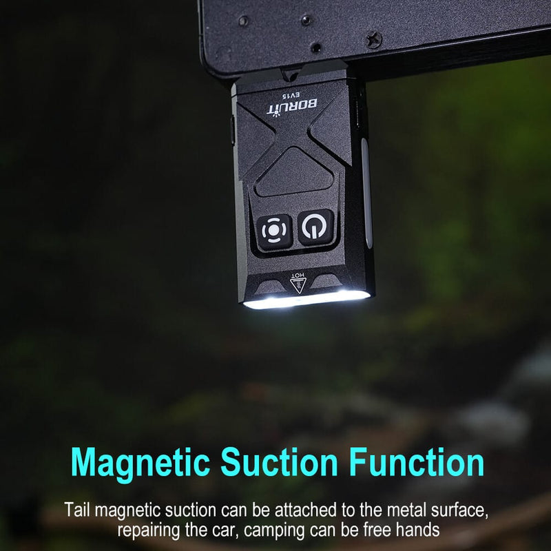 BORUIT EV15 Mini Light Rechargeable Torch EDC Work Lamp Keychain LED Flashlight – view 6