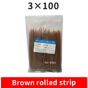 Habicare 100PCS Colourful Nylon Cable Ties 3x100mm Self-Locking 100PCS Colourful Nylon Cable Ties 3x100mm Self-Locking