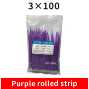 Habicare 100PCS Colourful Nylon Cable Ties 3x100mm Self-Locking 100PCS Colourful Nylon Cable Ties 3x100mm Self-Locking