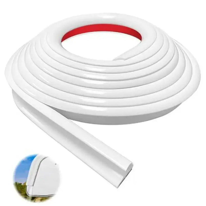 Camper Van Gutter Rain Guard – J Shape Drip Stop PVC Rain Gutter (5m) – view 3