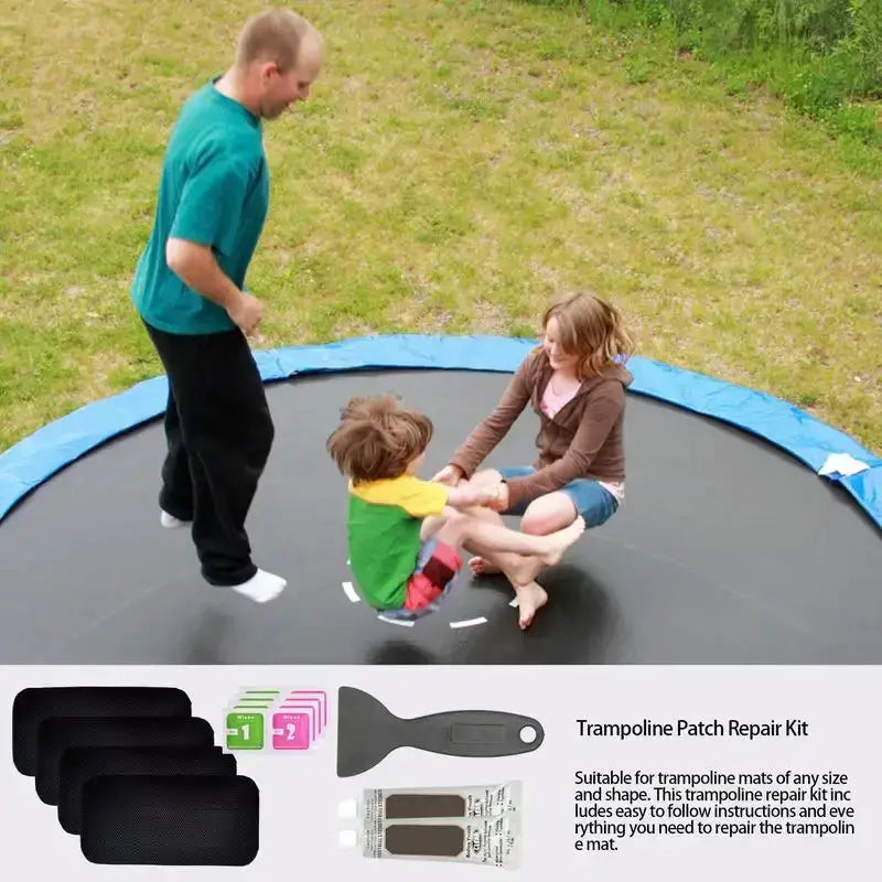 Habicare HBC Trampoline Patch Repair Kit Trampoline Patch Repair Kit with Strong Adhesive