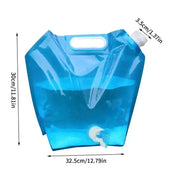 Habicare SS Folding Water Storage Container (5L/10L) Portable Folding Water Container with Spigot 5-10L