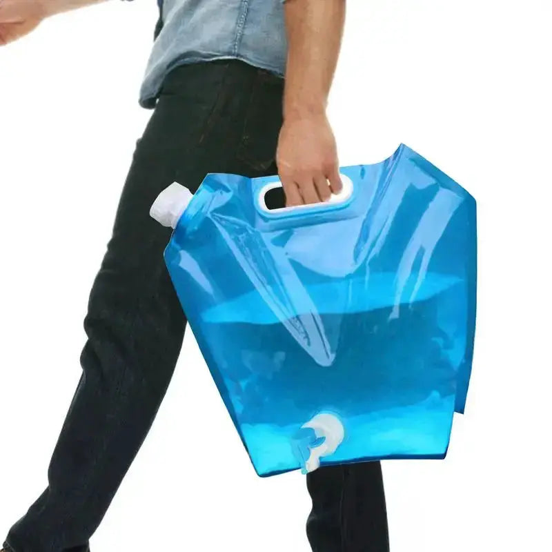 Habicare SS Folding Water Storage Container (5L/10L) Portable Folding Water Container with Spigot 5-10L