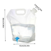 Habicare SS Folding Water Storage Container (5L/10L) Portable Folding Water Container with Spigot 5-10L