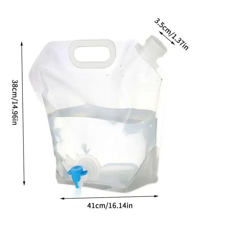 Habicare SS Folding Water Storage Container (5L/10L) Portable Folding Water Container with Spigot 5-10L