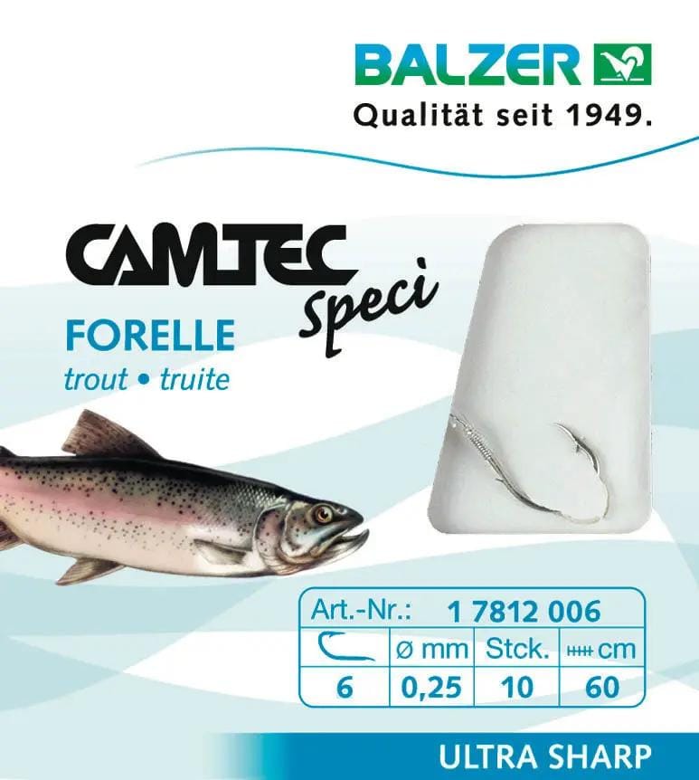 Balzer Fishing Accessories Camtec Speci Trout Hook Silver #6 Camtec Speci Trout Hook Silver #6