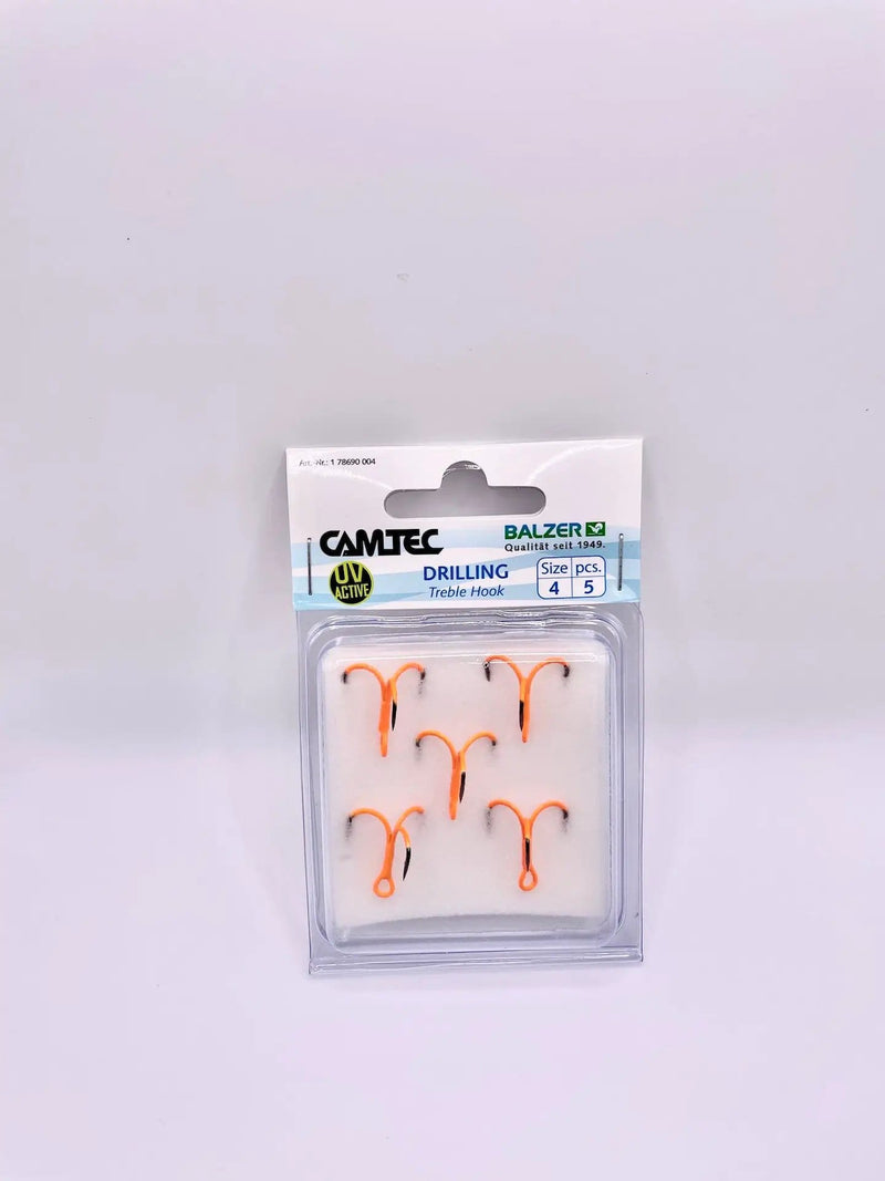 Balzer Fishing Hooks & Trace's CamTec UV Treble Hook Orange (5x Pack) CamTec UV Treble Hook Orange (5x Pack)