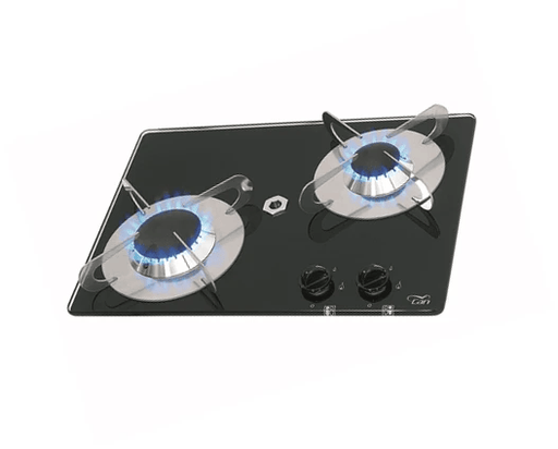 CAN Crystal Premium 2 Burner Gas Hob Glass On Gas For RVs