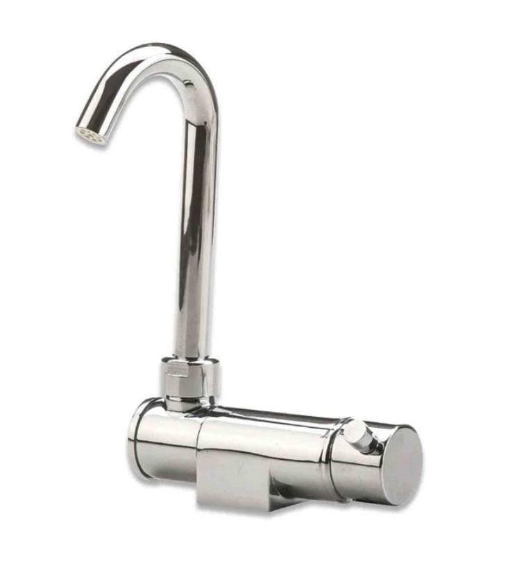 CAN Hot And Cold Mixer With Folding Swivel Spout Space Saving Kitchen Tap For Small Kitchens RVs Boats – view 1