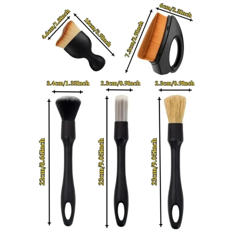 Habicare HBC Car Detailing Brush Set (4–5PCS) Car Detailing Brush Set (4–5PCS)