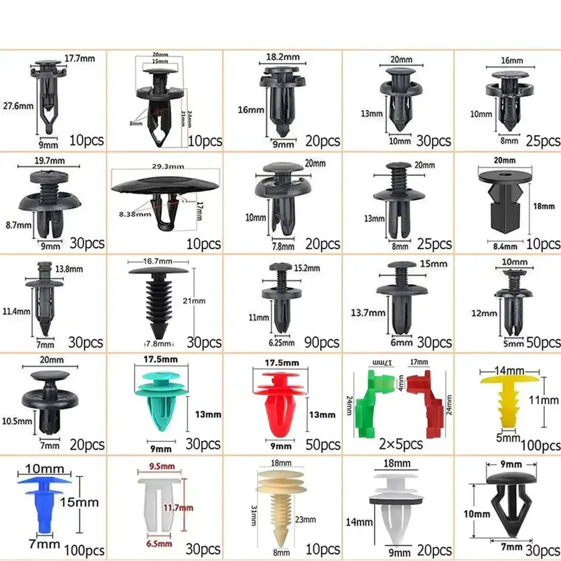 Car Fastener Clip Kit – Plastic Rivets & Retainer Pins (different types available) – view 9