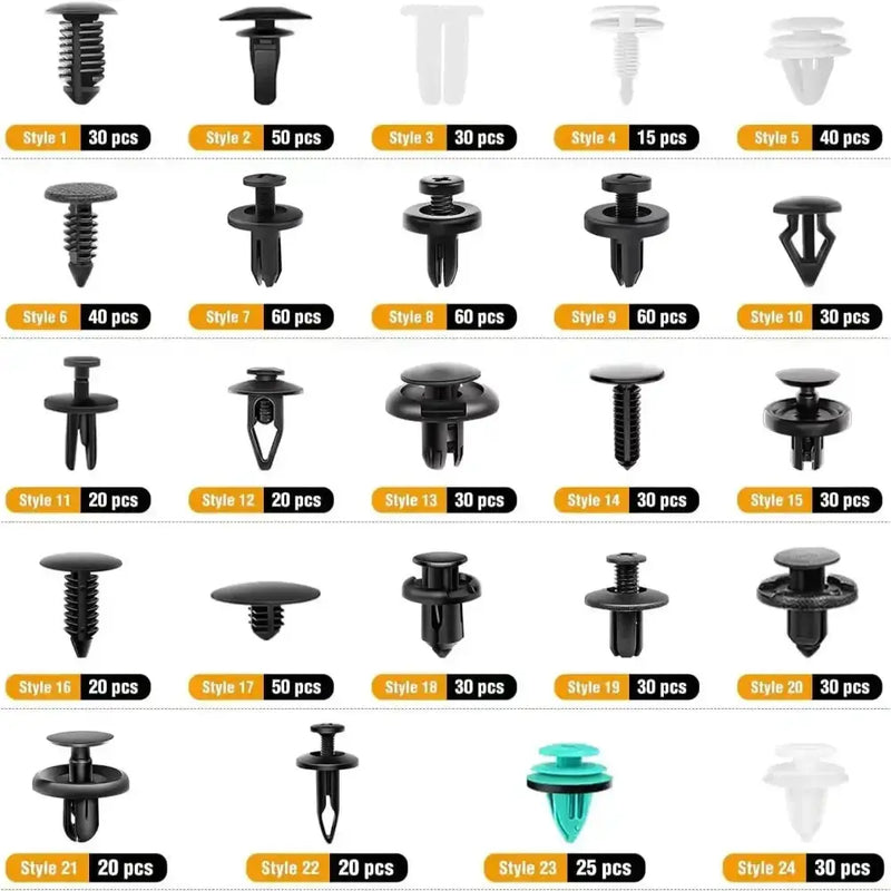 Car Fastener Clip Kit – Plastic Rivets & Retainer Pins (different types available) – view 6