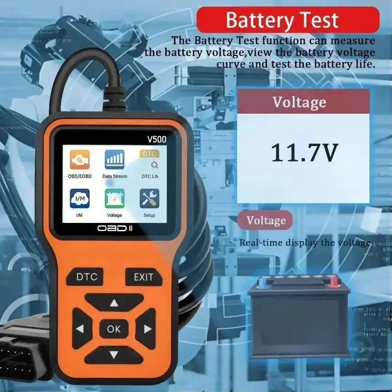 OBD2 Scanner, Voltage & Engine Fault Code Reader – view 8