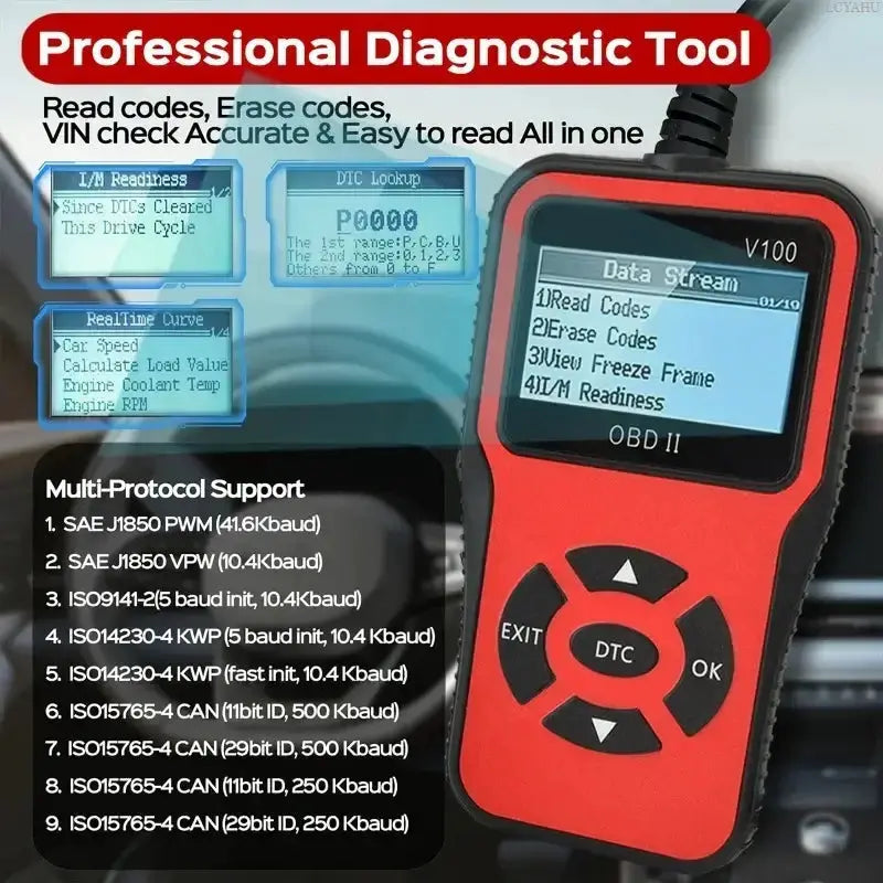 OBD2 Scanner, Voltage & Engine Fault Code Reader – view 11
