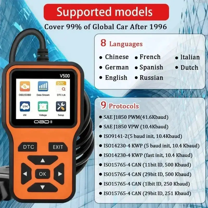 OBD2 Scanner, Voltage & Engine Fault Code Reader – view 4