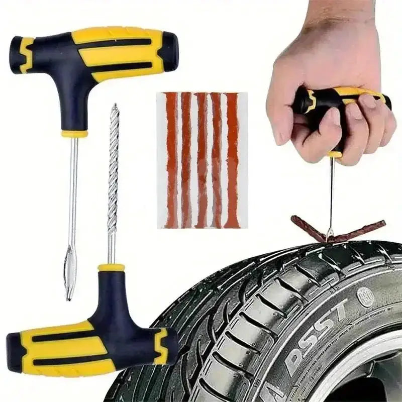 Habicare HBC Car Tyre Repair Kit with Durable Strips & Super Glue Car Tyre Repair Kit with Durable Strips & Super Glue