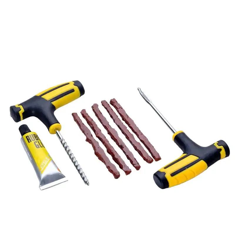 Habicare HBC Car Tyre Repair Kit with Durable Strips & Super Glue Car Tyre Repair Kit with Durable Strips & Super Glue