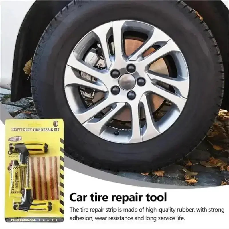 Habicare HBC Car Tyre Repair Kit with Durable Strips & Super Glue Car Tyre Repair Kit with Durable Strips & Super Glue