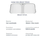 Habicare HBC Car Window Sunshade Cover – Folding Car Window Sunshade Cover – Folding