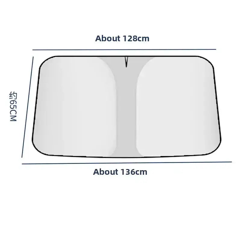 Habicare HBC Car Window Sunshade Cover – Folding Car Window Sunshade Cover – Folding