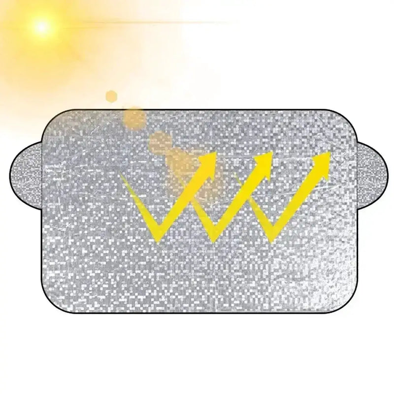Car Windshield Snow & Ice Protector – Front/Rear Winter / Sunshade Cover – view 8