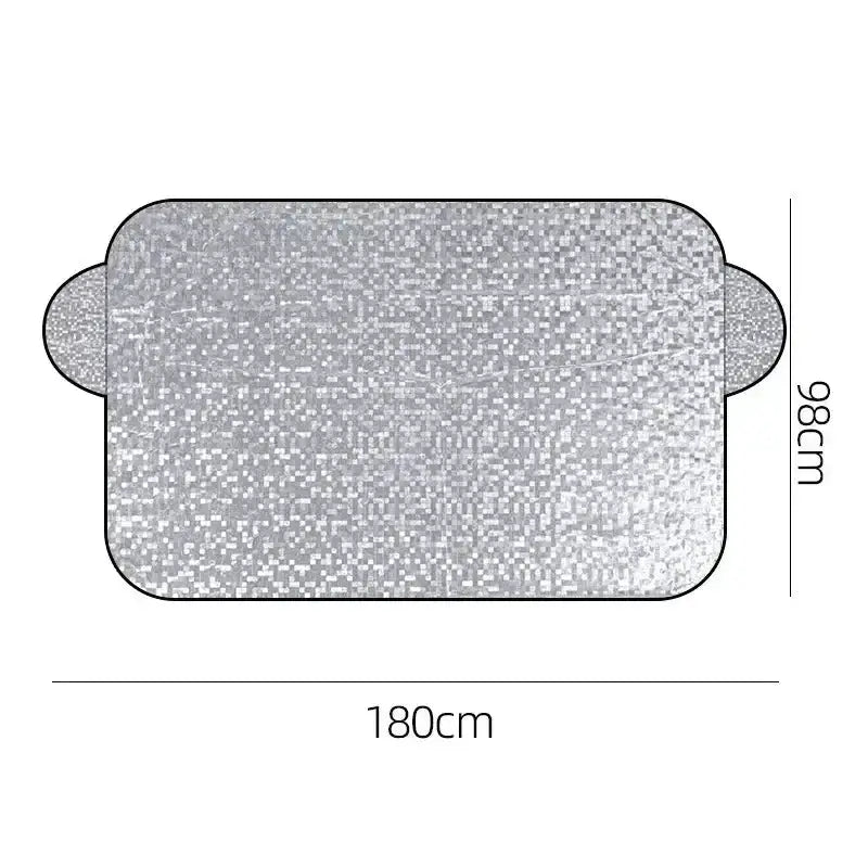 Car Windshield Snow & Ice Protector – Front/Rear Winter / Sunshade Cover – view 10