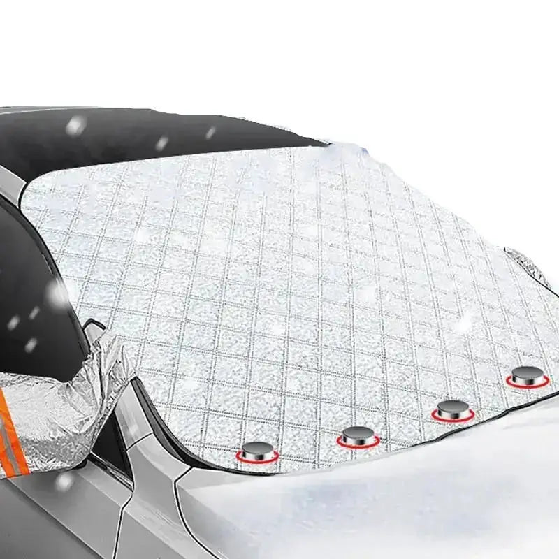 Car Windshield Snow & Ice Protector – Front/Rear Winter / Sunshade Cover – view 2