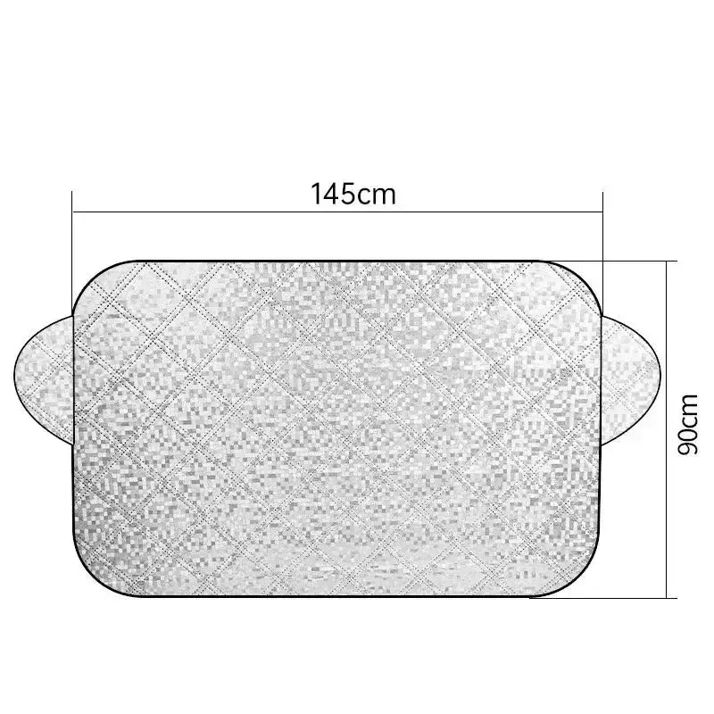 Car Windshield Snow & Ice Protector – Front/Rear Winter / Sunshade Cover – view 11