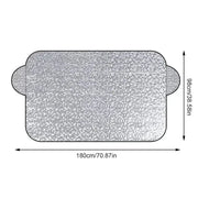 Car Windshield Snow & Ice Protector – Front/Rear Winter / Sunshade Cover – view 9