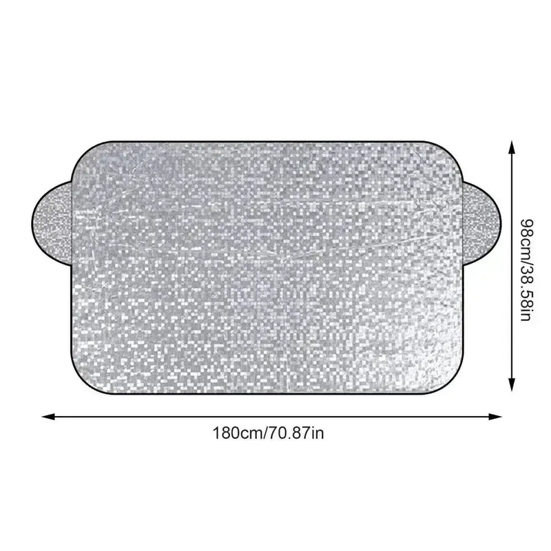 Car Windshield Snow & Ice Protector – Front/Rear Winter / Sunshade Cover – view 9