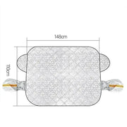 Car Windshield Snow & Ice Protector – Front/Rear Winter / Sunshade Cover – view 12
