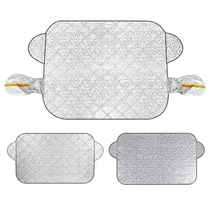 Car Windshield Snow & Ice Protector – Front/Rear Winter / Sunshade Cover – view 1