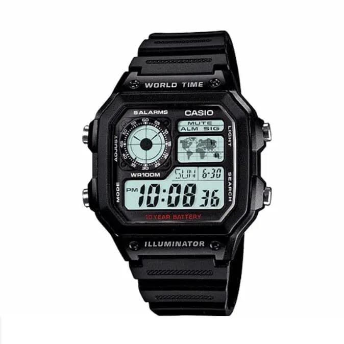 That Watch Shop Watches Casio World Time AE1200WH-1AV Casio World Time AE1200WH-1AV