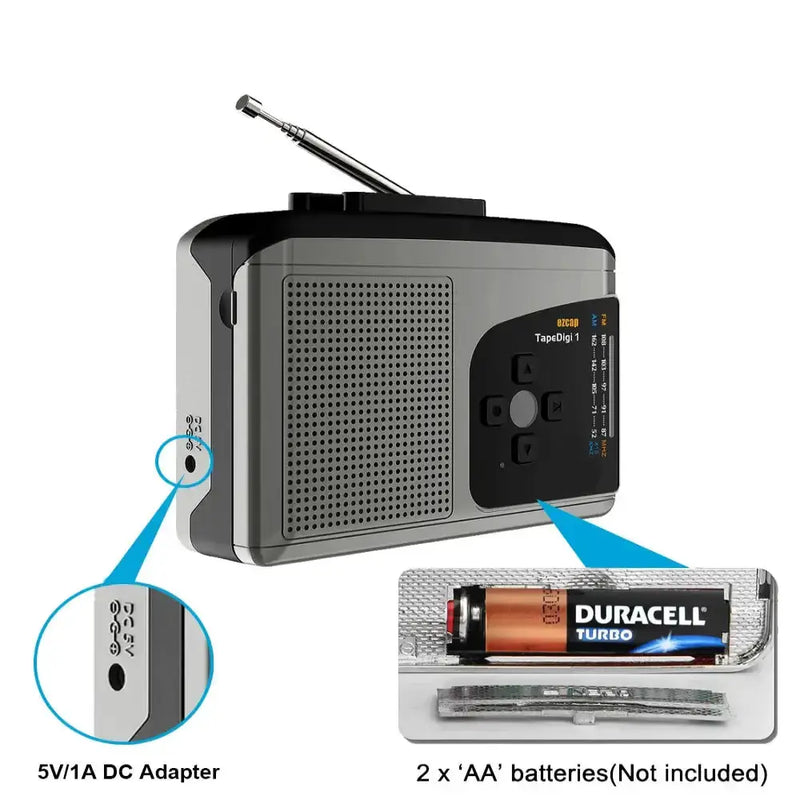 Habicare SS Cassette Walkman with MP3 & Radio Cassette Walkman with MP3 & Radio